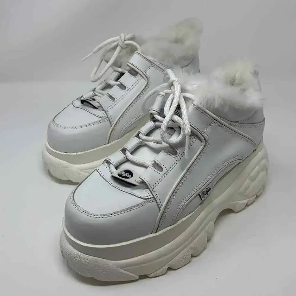 Junya Watanable Comme Des Garcons x Buffalo London Faux Fur Platform Sneakers